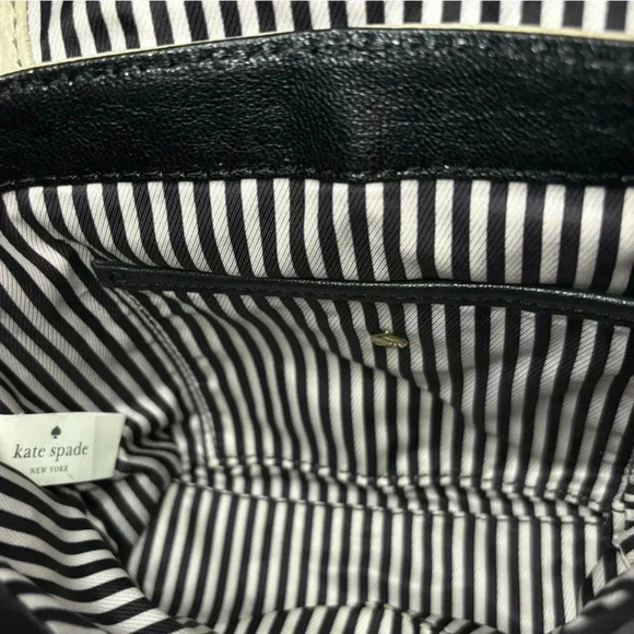 Kate Spade Vintage Embossed Signature Stud Long Adjustable Crossbody Strap-Cream - Picture 14 of 15